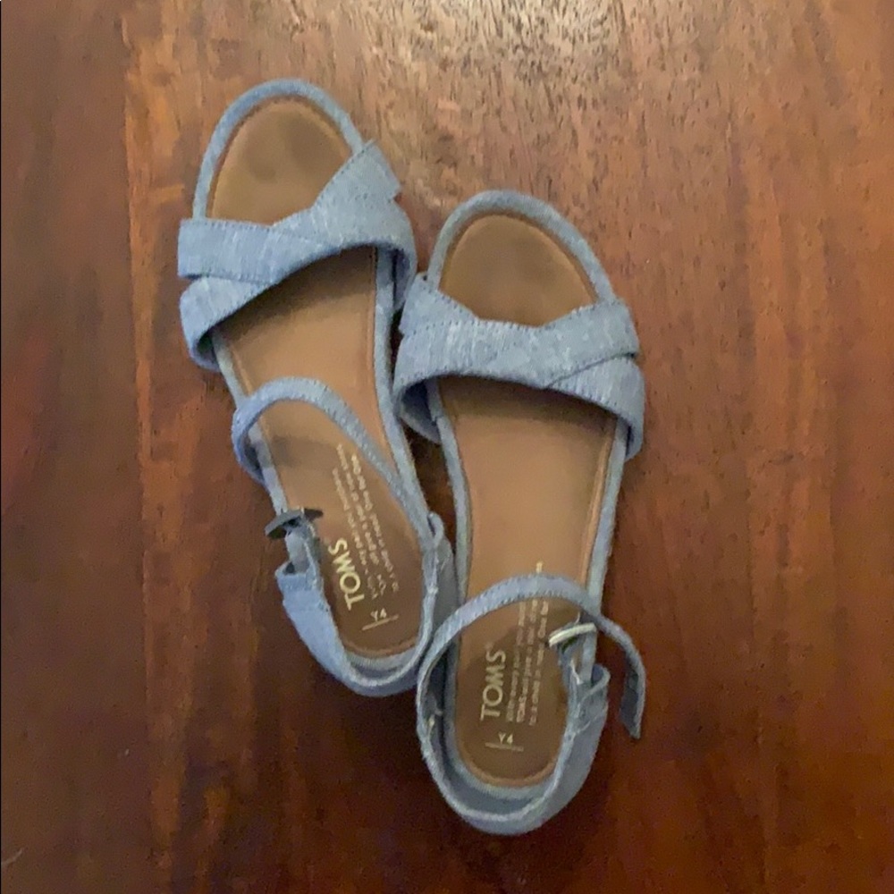 Youth Toms chambray espadrilles